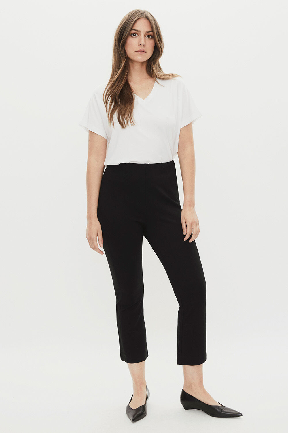 Badu JERSEY Top - White, Paba JERSEY Trousers - Black